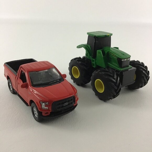 ERTL John Deere Tractor Farm Vehicle Welly Ford F-150 Regular Cab Red Truck Toy - Picture 1 of 7